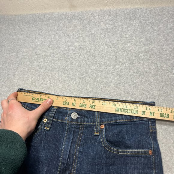 Levis Jeans Mens 29x30 Blue 527 Slim Bootcut Western Cowboy Denim (Tag 30x32) - Picture 2 of 11